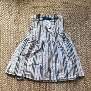 Burberry Kids Striped Sleeveless Dress 6M